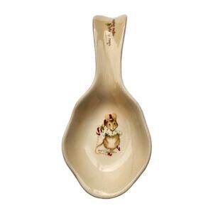 MAGENTA Holiday Collection Night Before Christmas Spoon Rest Mouse Ceramic 9"